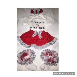 Tommy inspired skirt set